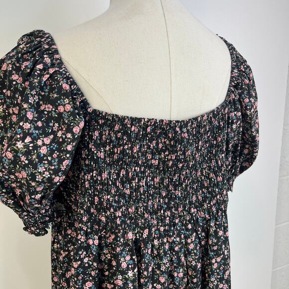 Selkie The Garden Song Bunny Romper Black Printed Floral - Picture 11 of 13